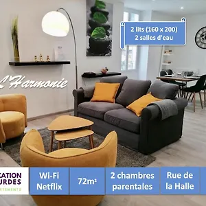L'harmonie 72m² - 2 Chambres - 2 Sdb - Hyper Centre Appartement Lourdes